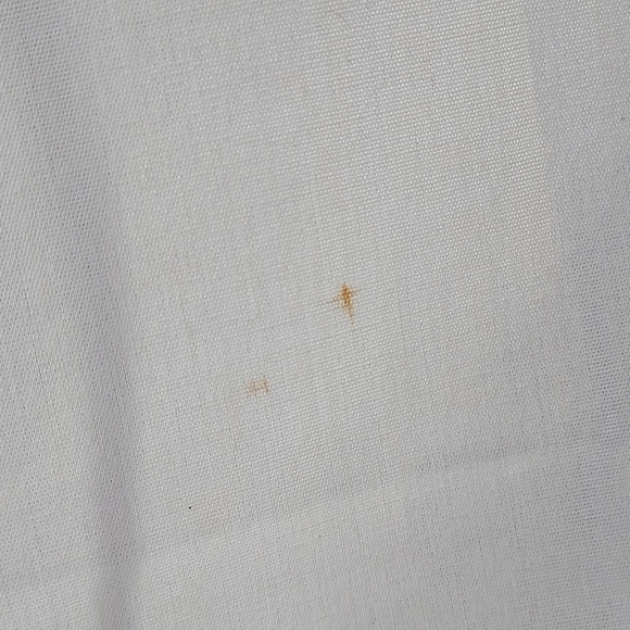 Vintage Embroidered Linen Tablecloth Ripple Edges Flower Leaf Design - Picture 4 of 9